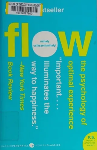 Cover of Flow by Mihaly Csikszentmihalyi