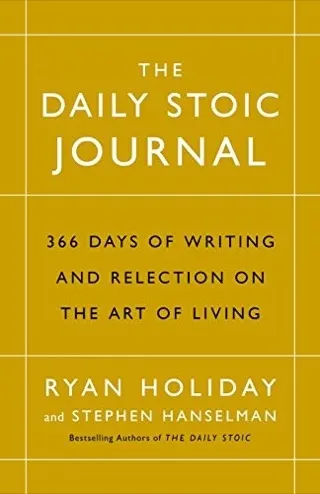 Cover of The Daily Stoic Journal by Ryan Holiday and Stephen Hanselman